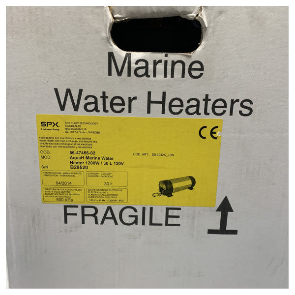 غلاية جونسون مارين 30 لتر من الفولاذ المقاوم للصدأ 1200 وات 230 فولت - 56-47456-02