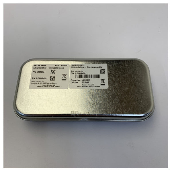 بطارية ليثيوم حديدية لراديو البحرية Sailor 403503A ATEX