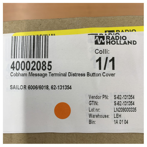 Sailor S62-131354 Sailor Message Terminal Distress Button Cover 6008 - 6018