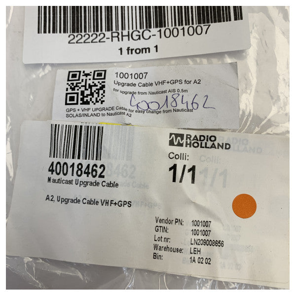 Nauticast 1001007 A2 Päivityskaapeli GPS:lle ja VHF:lle