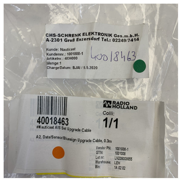 Nauticast 1001008-1 AIS Data Sensor Bluesign Oppgraderingskabelsett