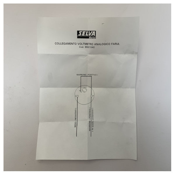 Selva Marine Black Engine Battery Level Indicator 10 - 16V - 58.9551040