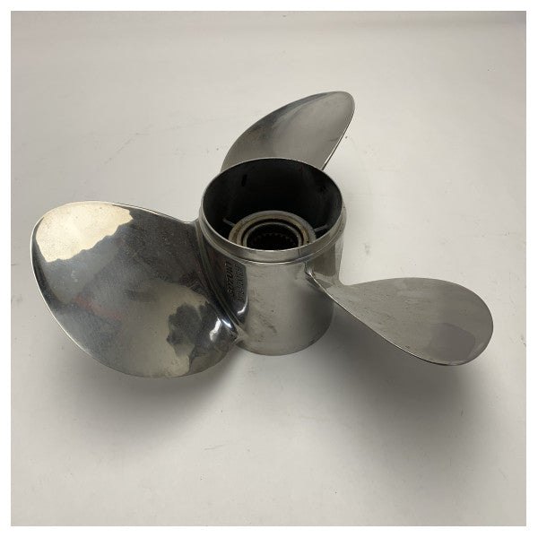 Hélice Suzuki 3 pales 15.5 x 19.5 avant duo acier inoxydable - 58500-98L00