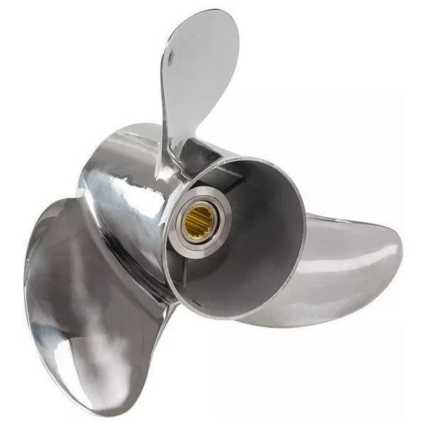 スズキ 3ブレード 15.5 x 19.5 R デュオプロペラ ステンレススチール製プロペラ