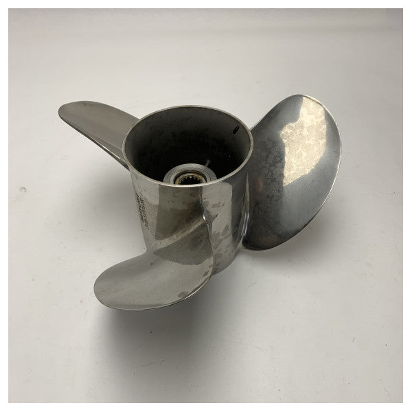 スズキ 3ブレード 15.5 x 19.5 R デュオプロペラ ステンレススチール製プロペラ