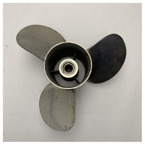 スズキ 3ブレード 15.5 x 19.5 R デュオプロペラ ステンレススチール製プロペラ