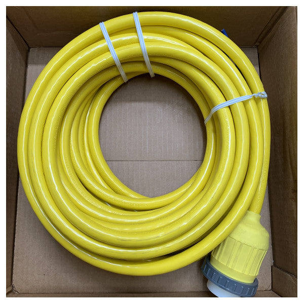 Hubbell 15 m sahil güç kablosu sarı 32 amper - 230V - HBL332CS