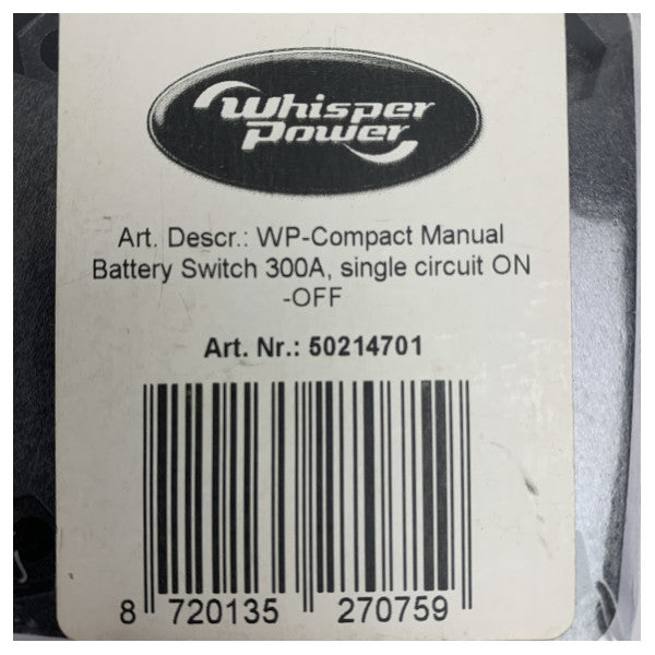 Blue Sea 6006200 Wyłącznik akumulatora 300A serii M