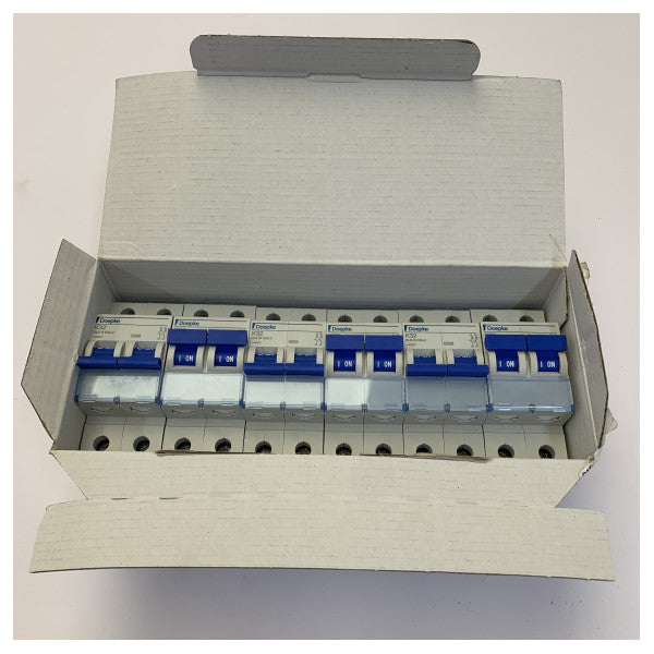 6x Doepke DLS6i K32-2 Interruttore di circuito marino 2 poli 32A