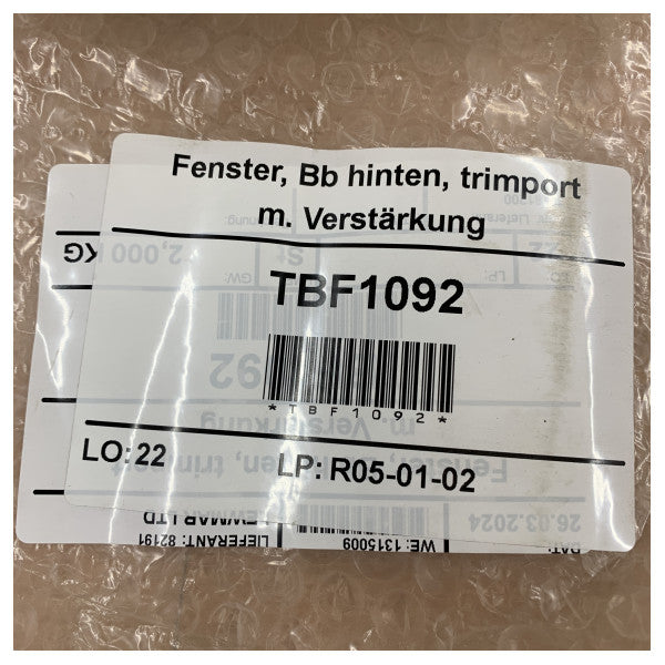 Lewmar Flush Trim Portlight Aft with Reinforcement and Opening Porthole - 30181200