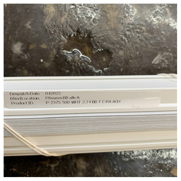 Dometic Oceanair Marine Plissee 2375 x 500 mm - P-2375-500-WHT