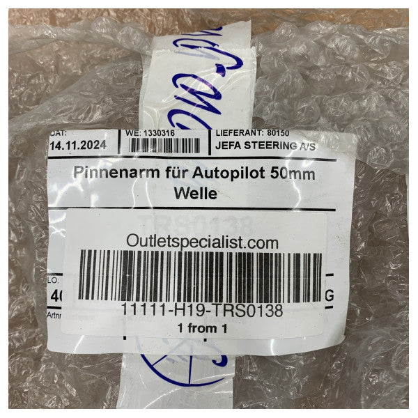 Leva di timone Jefa Aluminium D50 mm TLJ050 per autopilota - TRS0138