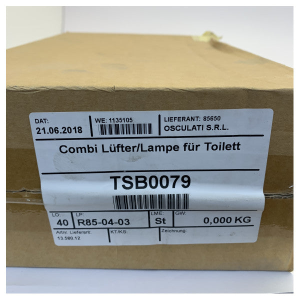 オスキュラティ BSL112W 12V 抽出換気扇(ライト付き) - 13.580.12