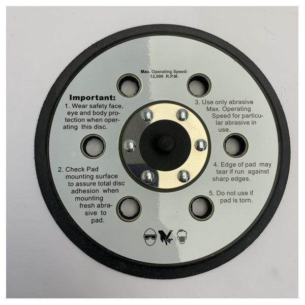 Mirka Velcro 6 hål 150 mm slipplatta 5/16 1975144