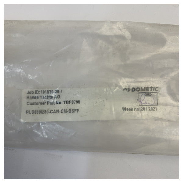 Dometic Plisowana osłona PLS650/280-CAN-CM-BSFF do jachtu z zestawem montażowym