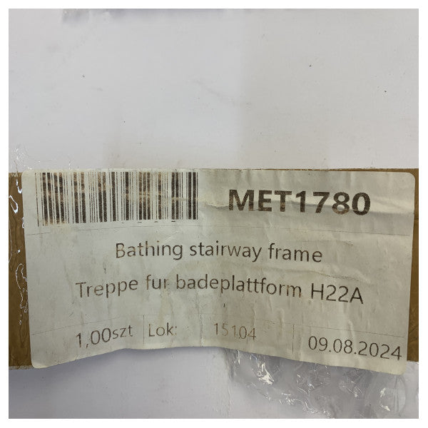 Hanse Yachts Stål Badestige Ramme med Håndtag 5-Trin - MET1780