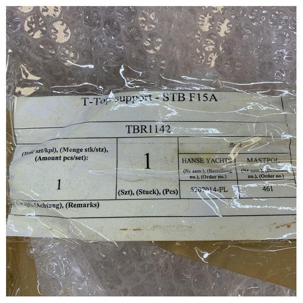 Фьорд 42 Оупън Т-Топ Неръждаема стомана Подкрепа от дясната страна - TBR1142