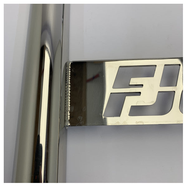 Dual Fjord 36 and 38 XP Transom Doors Stainless Steel Kit - TBR1173