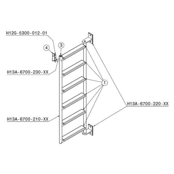 Hanse Yachts 675 Crewcabin Ståltilgangsstige - TBR2135