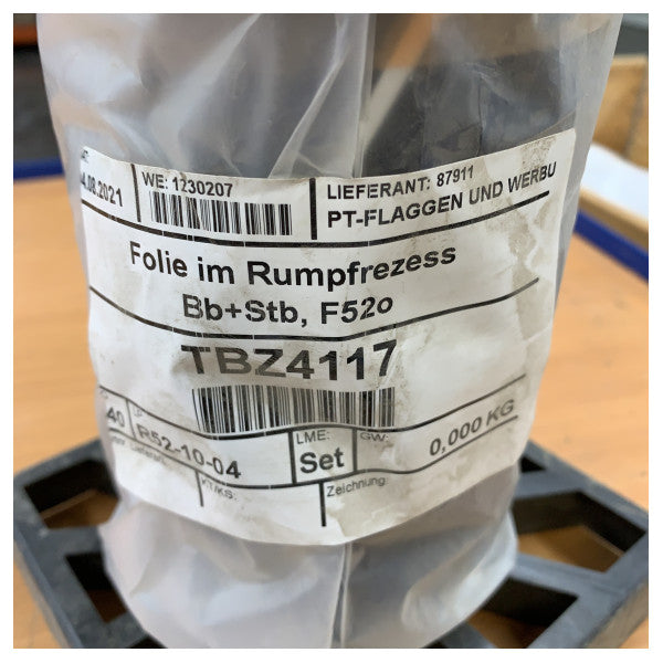 Fjord F52 Open Hull Decals Set Port and Starboard Side - TBZ4117