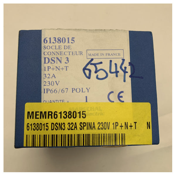 Marechal 6138015 з'єднувач DSN3 IP66 32A 230V