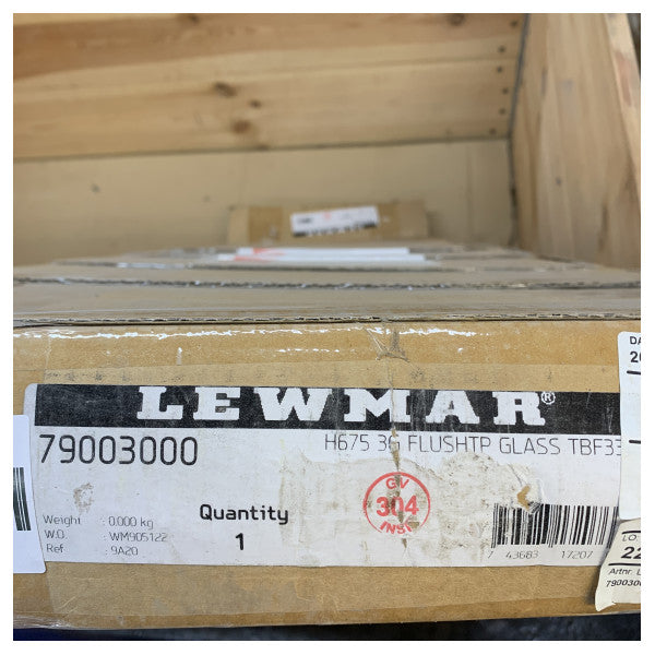 Lewmar Hanse 675 Flush 3G Avattava Ikkuna Musta - 79003000