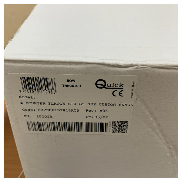 Snabb GRP Bygg-in Ram för BTR 185 Bågthrusters - FGPECFLBTR18A05