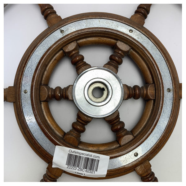عجلة قيادة مستعملة من خشب الماهوجني مع حافة 50 سم - 62321