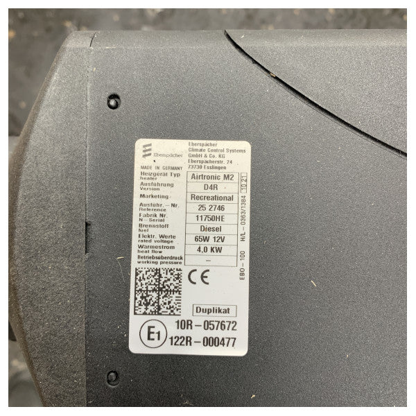 Kit di riscaldamento ad aria diesel marino Eberspacher D4R - 24.9002.01.0530