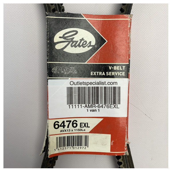 Gates 6476EXL багатофункціональний клиновий ремінь 1150 x 13 мм