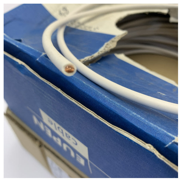 EUPEN KABEL H07V-K 115m 6mm² Flexible Einaderleitung Weiß