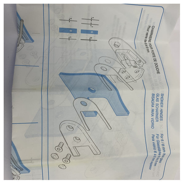 Stremler Adjustable Glass Door Hinge Stainless Steel 180 Degree Glas-Glas - Marine Hardware