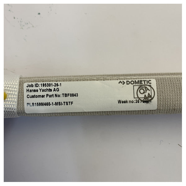 Dometic プリーツシェード PLS1599/460-1-MSI-TSTF マリンロールカーテン 1599 x 460 mm