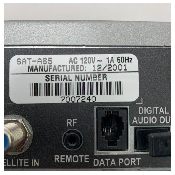 Sony SAT-A65 Digitaalinen satelliittivastaanotin - Kompakti, luotettava merenkulun satelliitti-tv-vastaanotin Dolby Digital Passthrough -ominaisuudella.