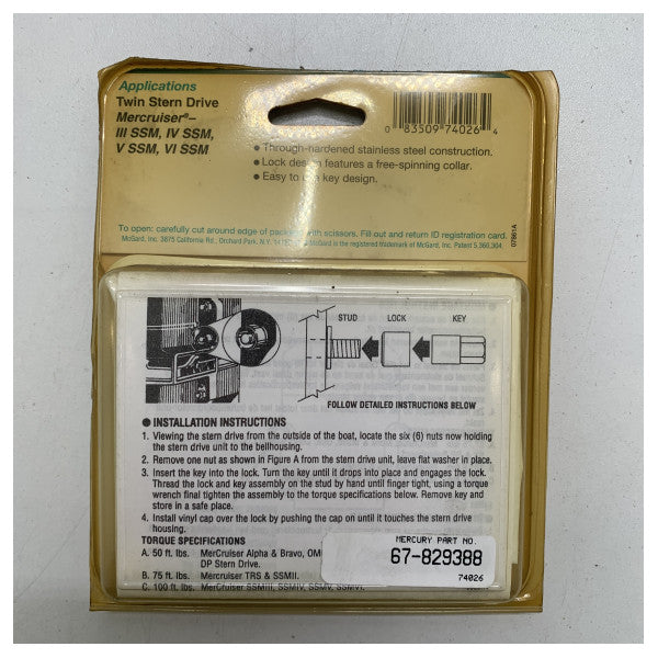 Mercury doppio comando a poppa mercruiser - 67-829388