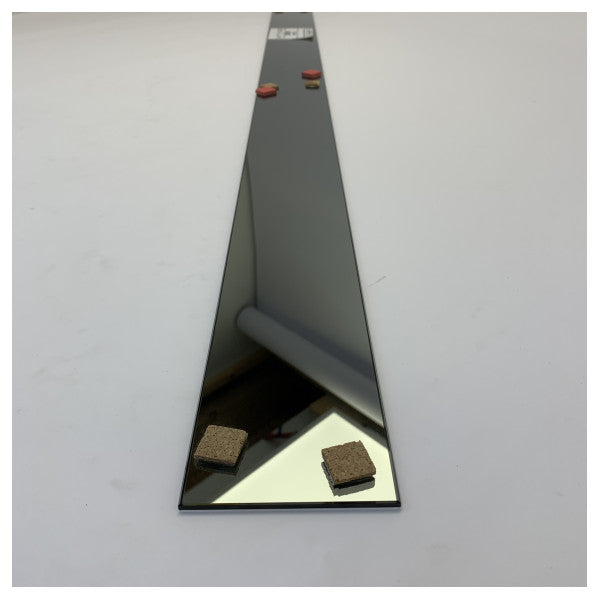 Stakleni klin od plastike Grey Crystal Mirror 1245x84 mm Yacht Hardware TIZ0449