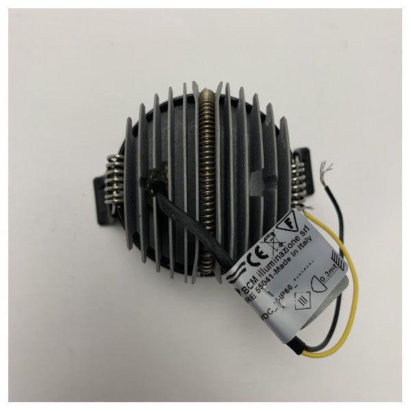 BCM 3239/K8W-62/23 LED downlight spot sort 8W - 3000K - 24V - IP66