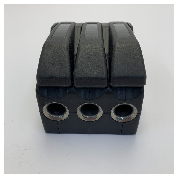 Lewmar D1 Poulie de corde triple 10 à 12 mm noire - 29101312BK