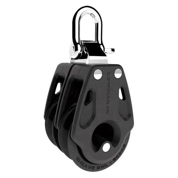 Lewmar 29901422BK 2-Sheave Block with Lock 40 mm