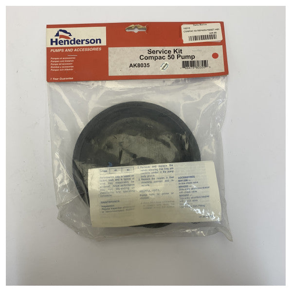 Kit di riparazione Henderson AK8035 Whale Pump Compatto 50