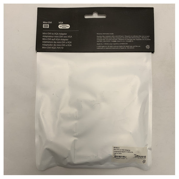 Apple Mini DVI sa VGA Adaptor Kablu għall-Konnezzjoni ta' Monitor Estern u Proġettur