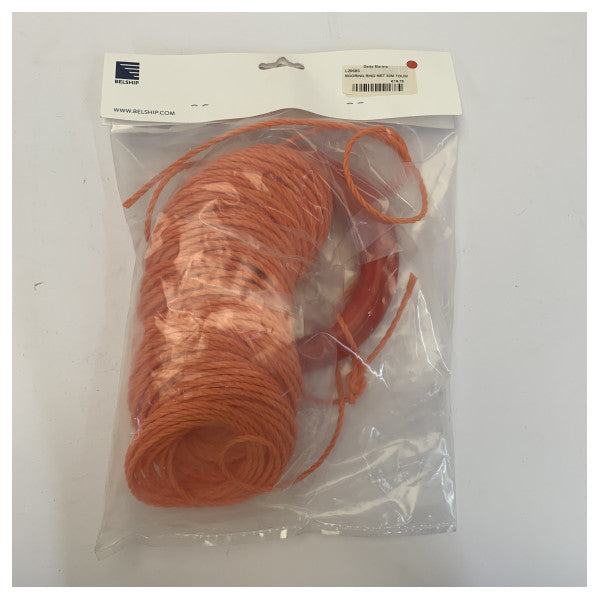 Belship L20693 Mooring Ring with Rope 30M Orange