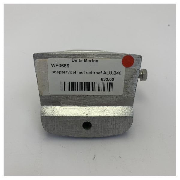 WF0686 RVS Railing Base - Stainless Steel Yacht Hardware with Set Screw