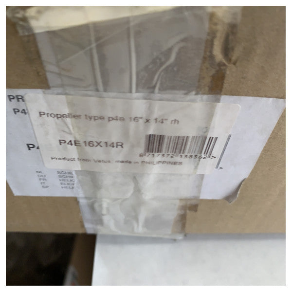 Έλικας Vetus P4E16X14R 4 λεπίδων 16 x 14 ιντσών RH 30 mm