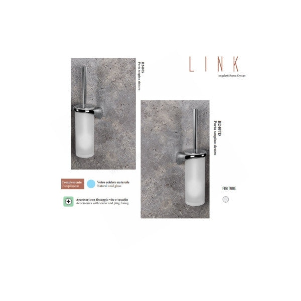 Colombo Marine Chrome Toiletbørsteholder B2407 SX � Holdbart korrosionsbestandigt bådtilbehør fra Italien