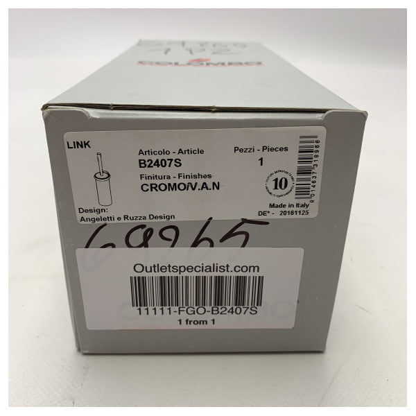 Colombo Marine Chrome Toiletbørsteholder B2407 SX � Holdbart korrosionsbestandigt bådtilbehør fra Italien