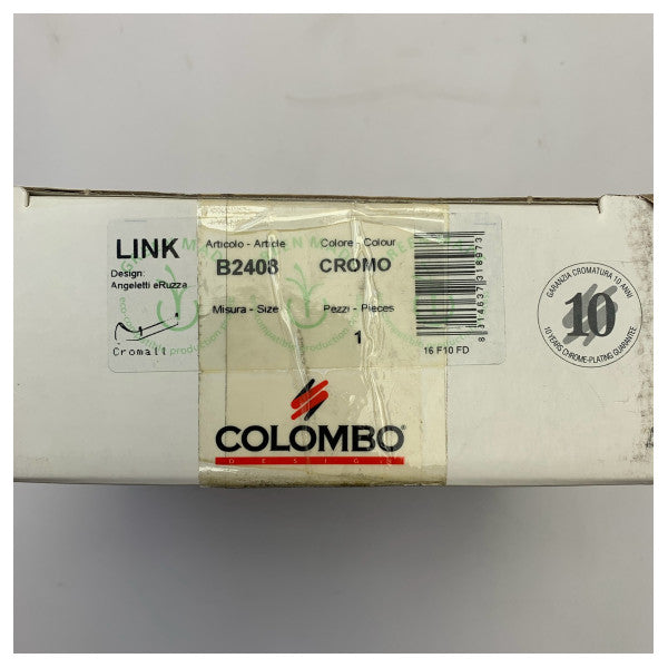Colombo Link Porta carta igienica B2408 - Durevole supporto marino cromato per attrezzature sicure in barca