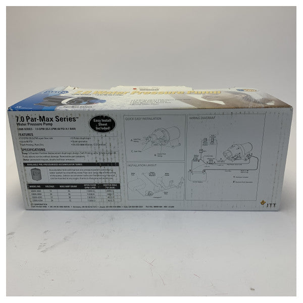 Jabsco 52600-0092 Par Max 7 High Pressure Fresh Water Pump Kit 26L/M