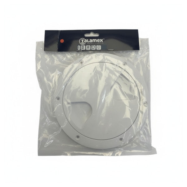 Talamex Copertura di ispezione rotonda Deck Plate per barca e yacht bianca 17801005
