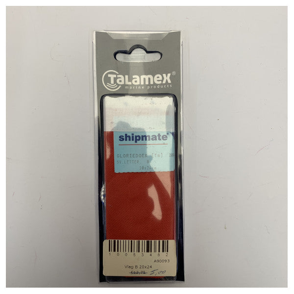 Talamex-signaalilippu B punainen 20x24 cm merenkulun turvallisuusvenelippu A90093